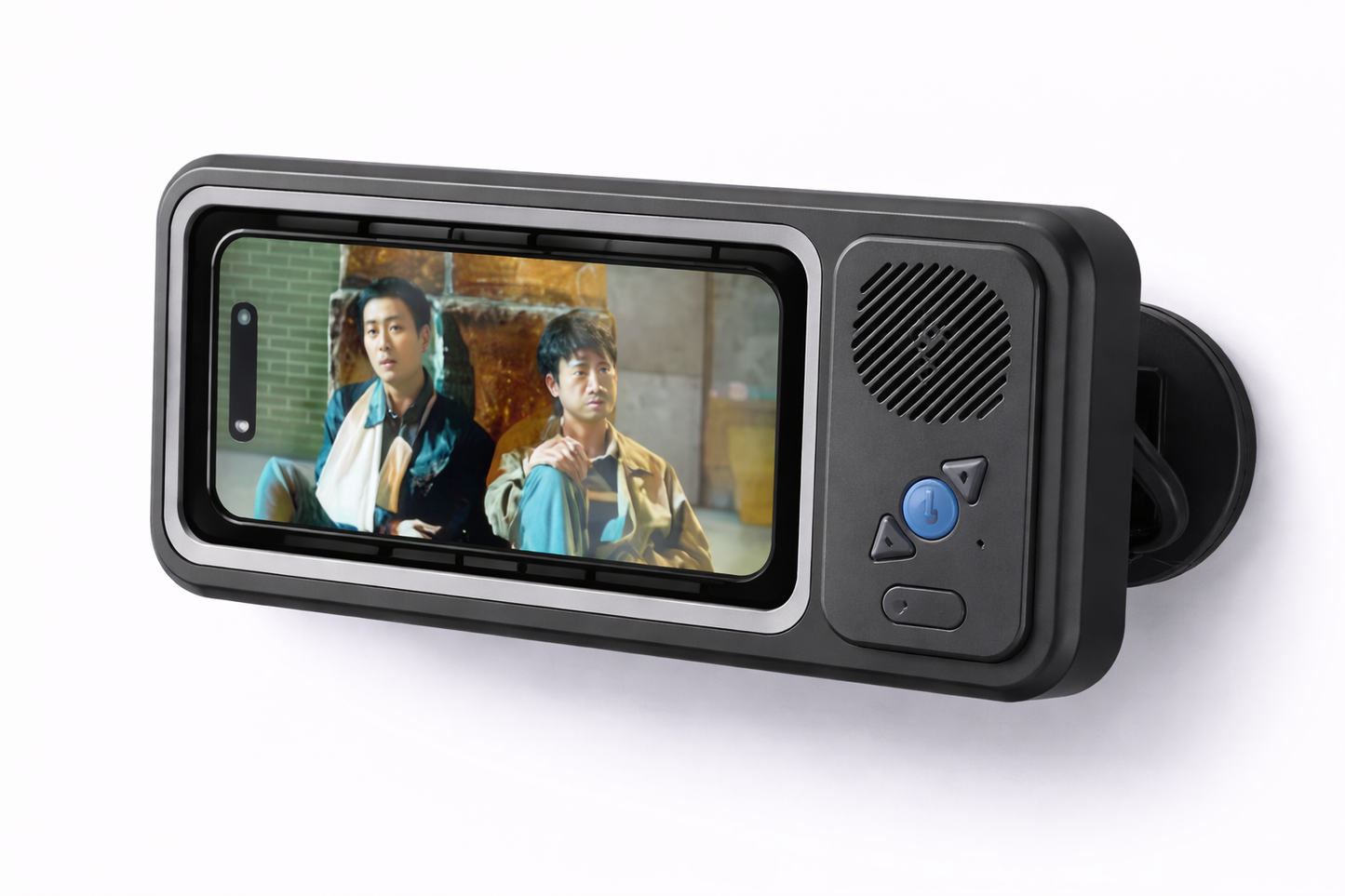 AquaView™ Waterproof Bathroom Phone Holder with Bluetooth Speaker